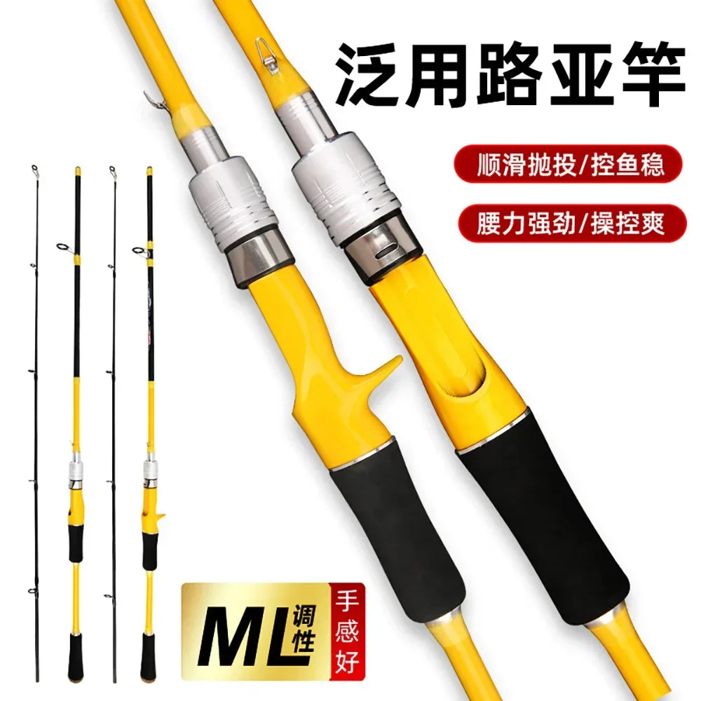 1.65m 1.8m Spinnning Casting Fishing Rod Carbon Fiber Bait 3g-20g River Lake Reservoir Pond ML LURE JIGGING Rods Solid Tip