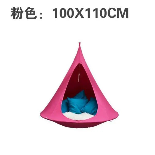 Outdoor aerial hanging hammock tent conical chair swing attraction resort lazy