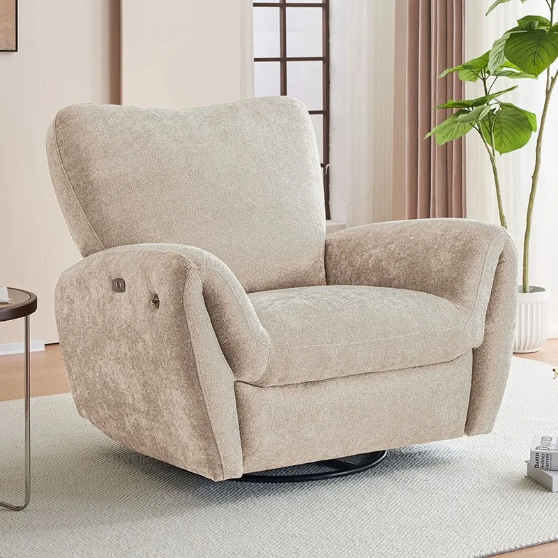 Swivel Rocking Chairs Luxury Modern Comfy Massage Reading Lounge Armchair Accent Bedroom Relax Sillas Living Room Furniture