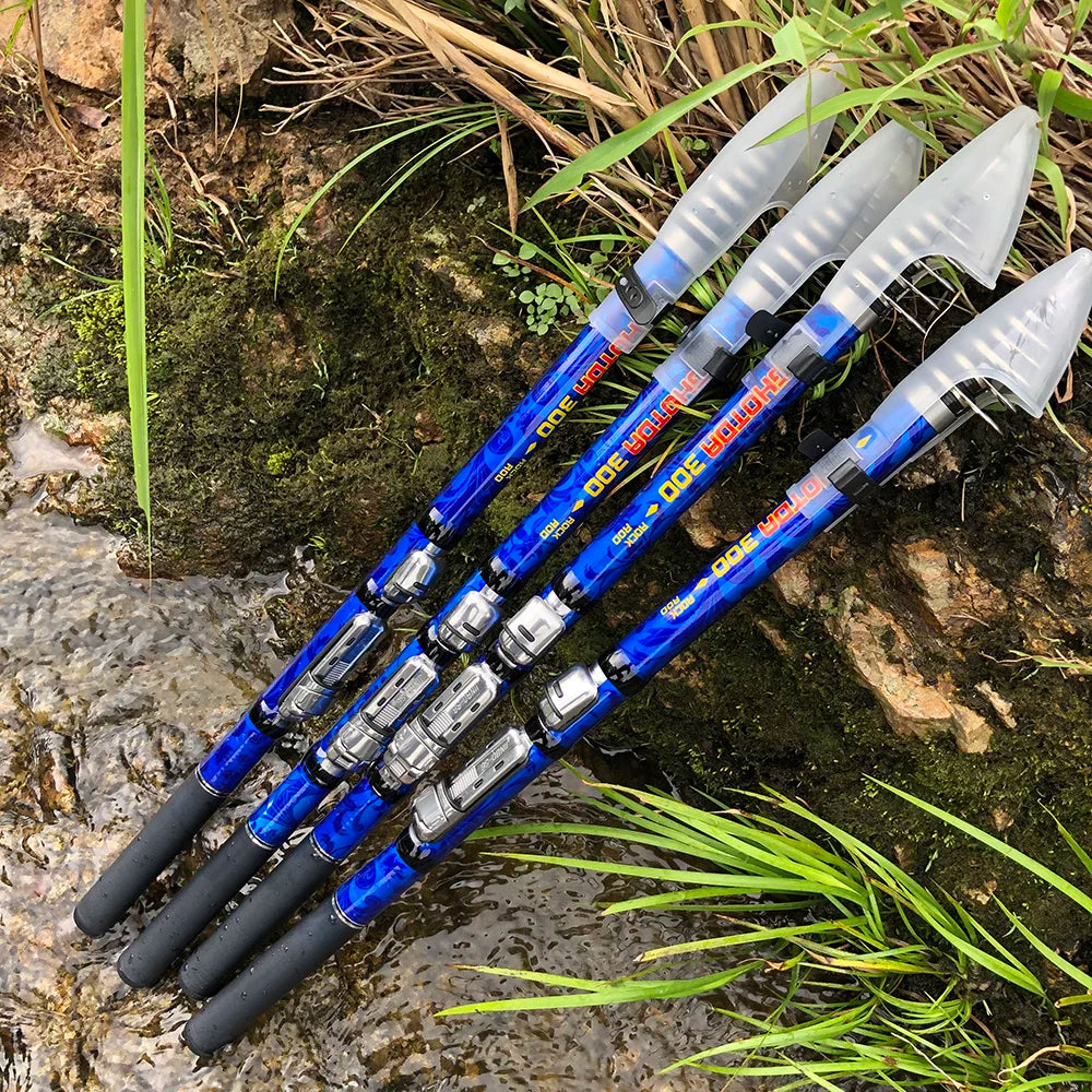 Short Fishing Rods 1.5-3m Telescopic Surfcasting Spinning Rock Rod Coast Casting Feeder Carbon Fiber Ultralight Fly Trout Tackle