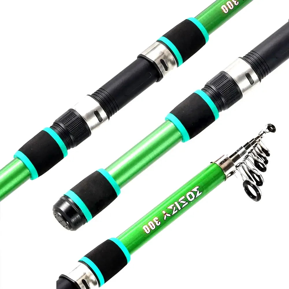 Telescopic Fishing Rod Spinning fly Carp Feeder carbon fiber Pesca 2.7M 2.4M 2.1M 1.8M  Mini travel Rod  Reel Spinning