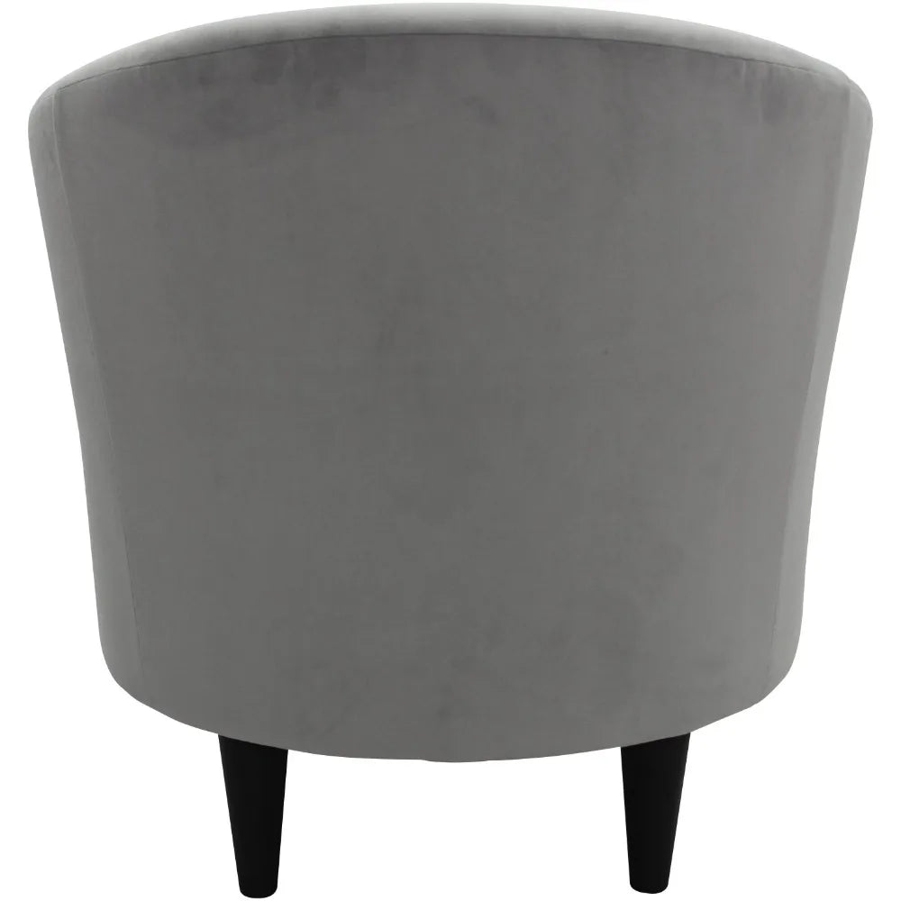 Accent Chair, Microfiber Tub Accent Chair, for Living Room, Furniture Dove Gray Accent Chairs