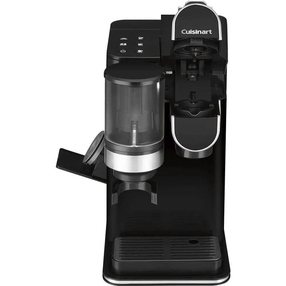 Single Serve Coffee Maker + Coffee Grinder, 48-Ounce Removable Reservoir, Black