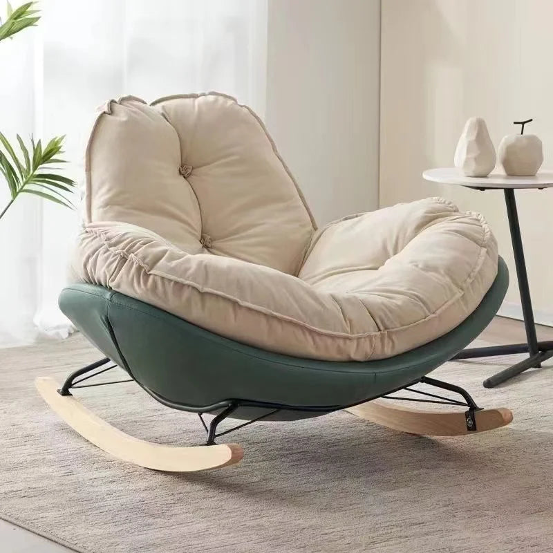 Lazy Designer Living Room Chairs Rocking Lounge Accent Luxury Chairs Modern Comfortable Sofa Poltrona Lounge Suite Furniture