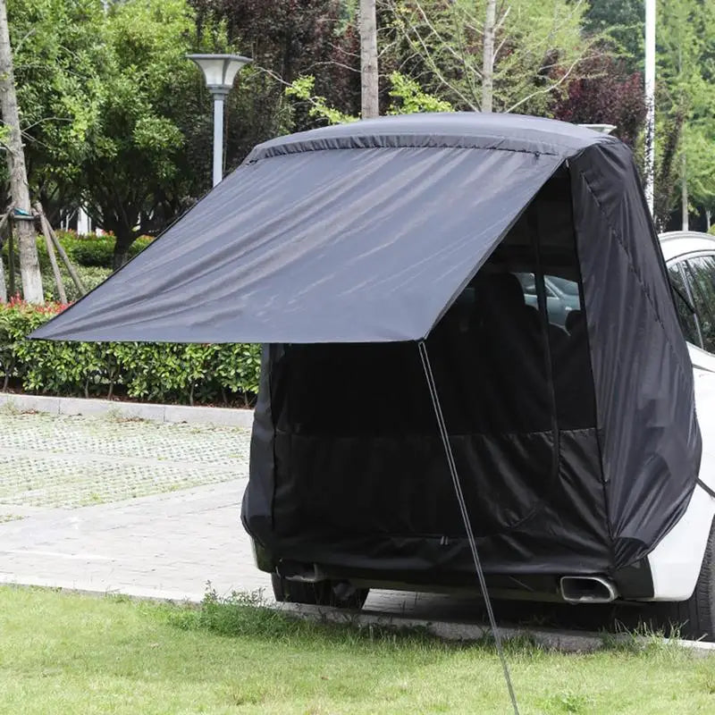 Car Rear Tent Camping SUV Awning Shelter All-Purpose SUV Car Tailgate Shade Awning Foldable For SUV MPV Outdoor Travel dropship