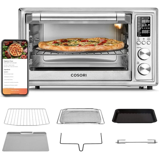 COSORI Smart 13-in-1 Air Fryer Toaster Oven Combo, Airfryer Rotisserie Sous Vide Convection Oven Countertop, Bake, Broiler