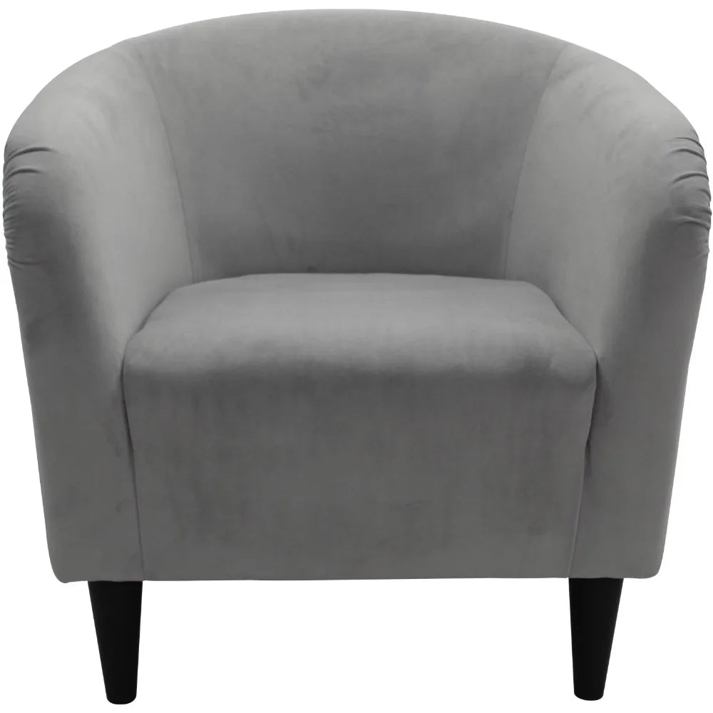 Accent Chair, Microfiber Tub Accent Chair, for Living Room, Furniture Dove Gray Accent Chairs