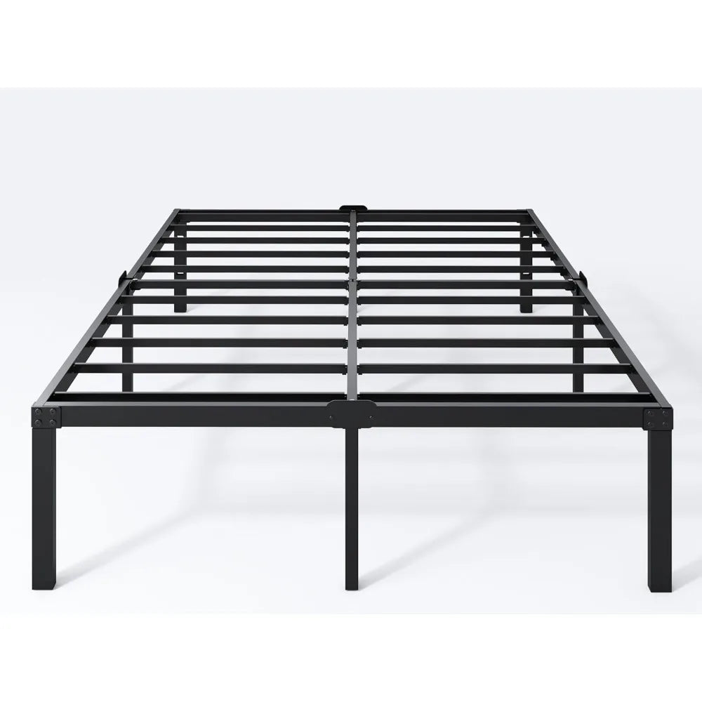 16 Inch Standard Metal Platform Bed Frame, Heavy Duty Steel Slat, Easy Assembly, Mattress Foundation, Noise Free