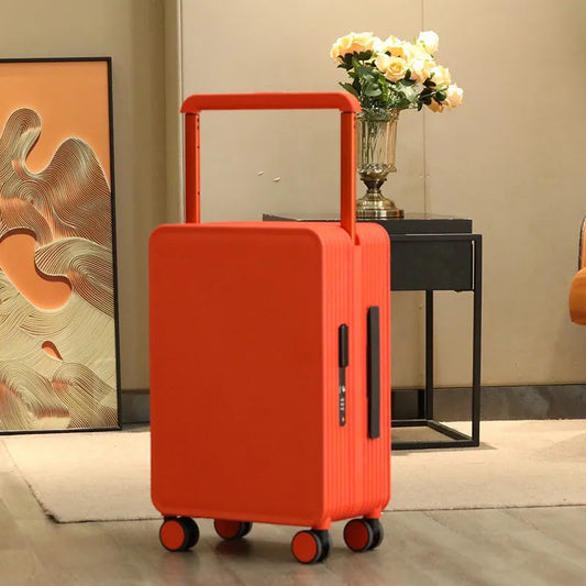 Fashion Width Draw-Bar Luggage Universal Wheel Light Luxury 20-Inch Boarding Bag Good-looking Trolley Suitcase Male And Female