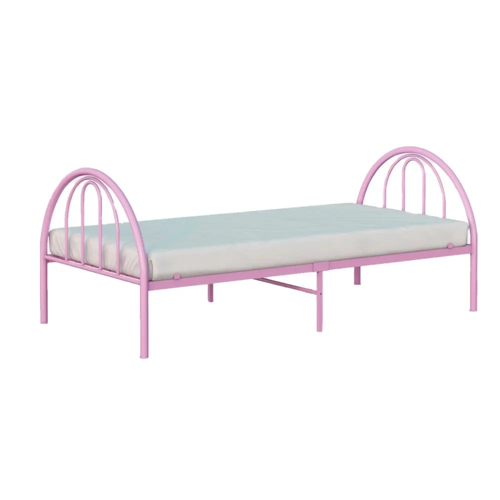 Toddler Bed Bases and Frames Pink Twin Bedroom Beds and Furniture Brooklyn Classic Metal Bed Headboards Daybed Bedframe Frame &