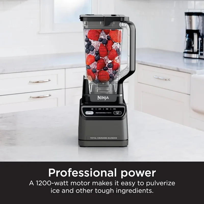 Ninja BR201AMZ Professional Blender 2.0, 1200 Watts, Auto-iQ Program, Total Crushing Blades, 72-oz. Pitcher, 4 Manual Speeds