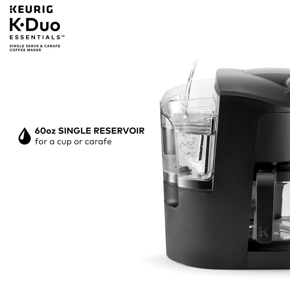 2023 New Keurig K-Duo Essentials Single-Serve K-Cup Pod Coffee Maker, Black