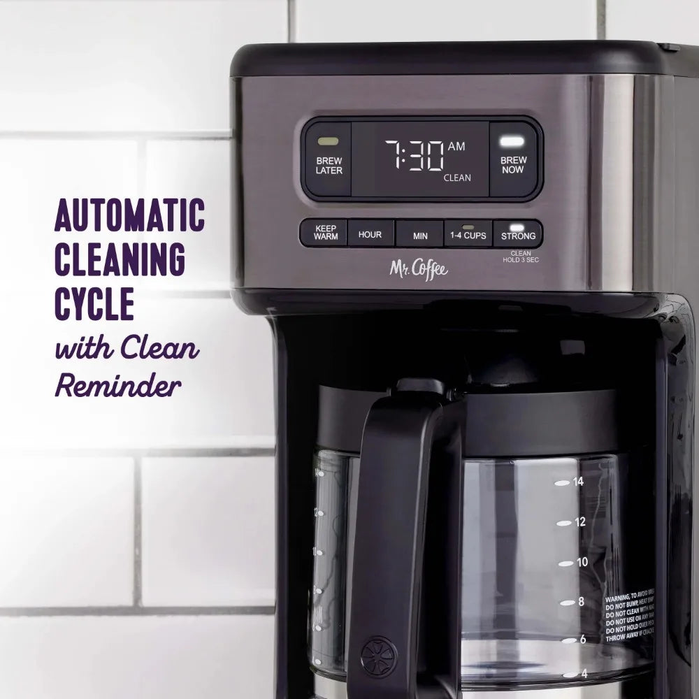 14-Cup Programmable Stainless Steel Coffee Maker