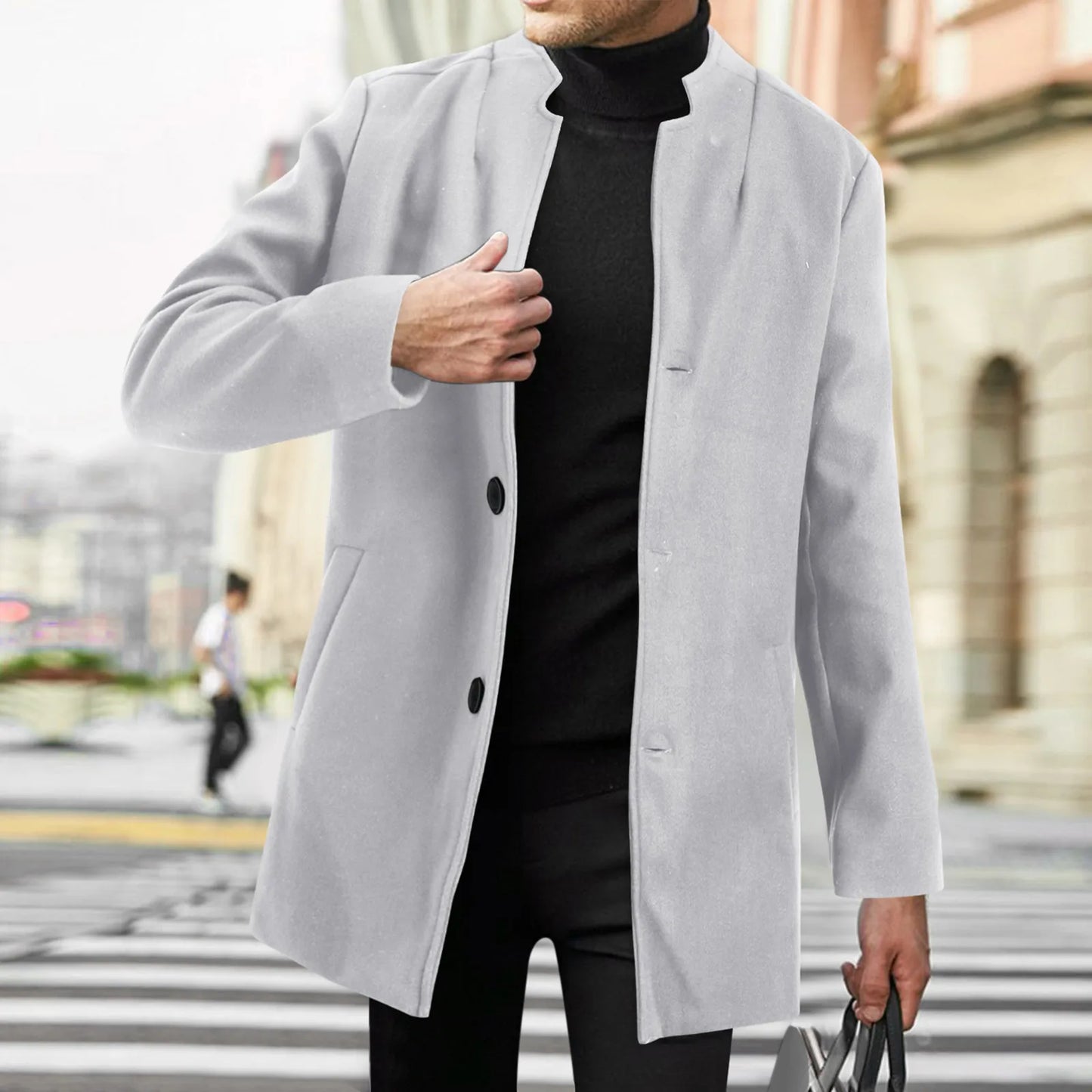 Men Winter Coat Lapel Collar Long Sleeve Padded Leather Jacket Vintage Thicken Coat Sheepskin Jacket Short Coat Fall Jacket