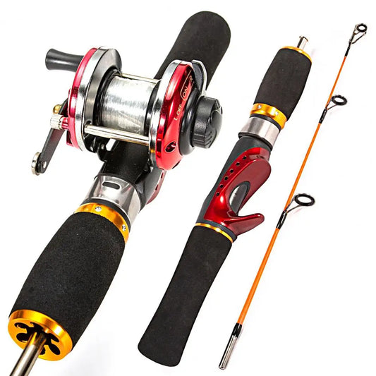 1 Set Great Fishing Rod 52cm Winter Fishing Rod High Strength Mini Pocket Winter Ice Fishing Rod  Angling Supplies