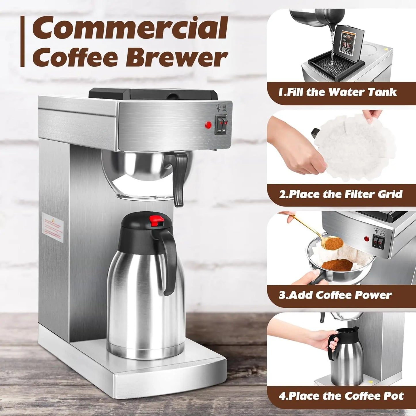 Commercial Coffee Maker Brewer Machine