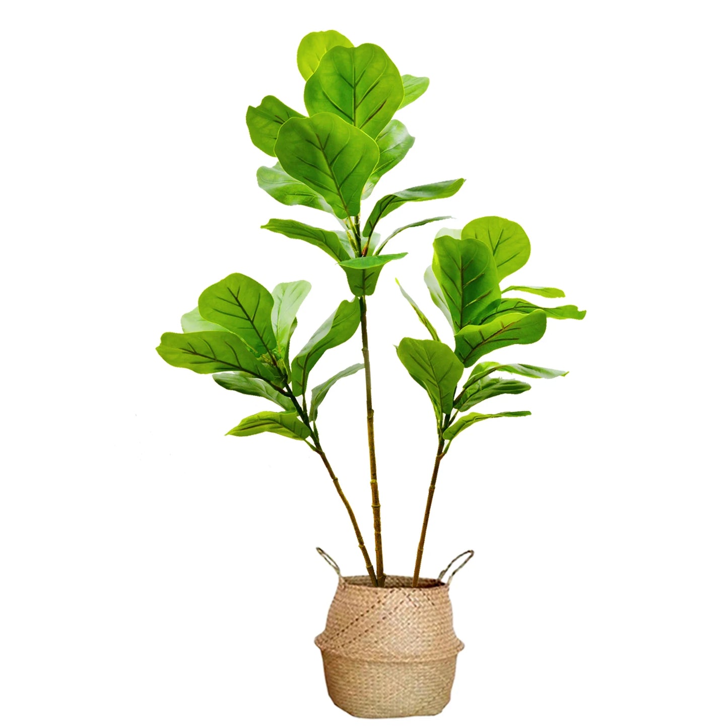 105cm (41.3in) Artificial Fiddle Leaf Ficus Fig Plant for Outdoor Courtyard Garden Balcony Indoor Home and Office Decoration