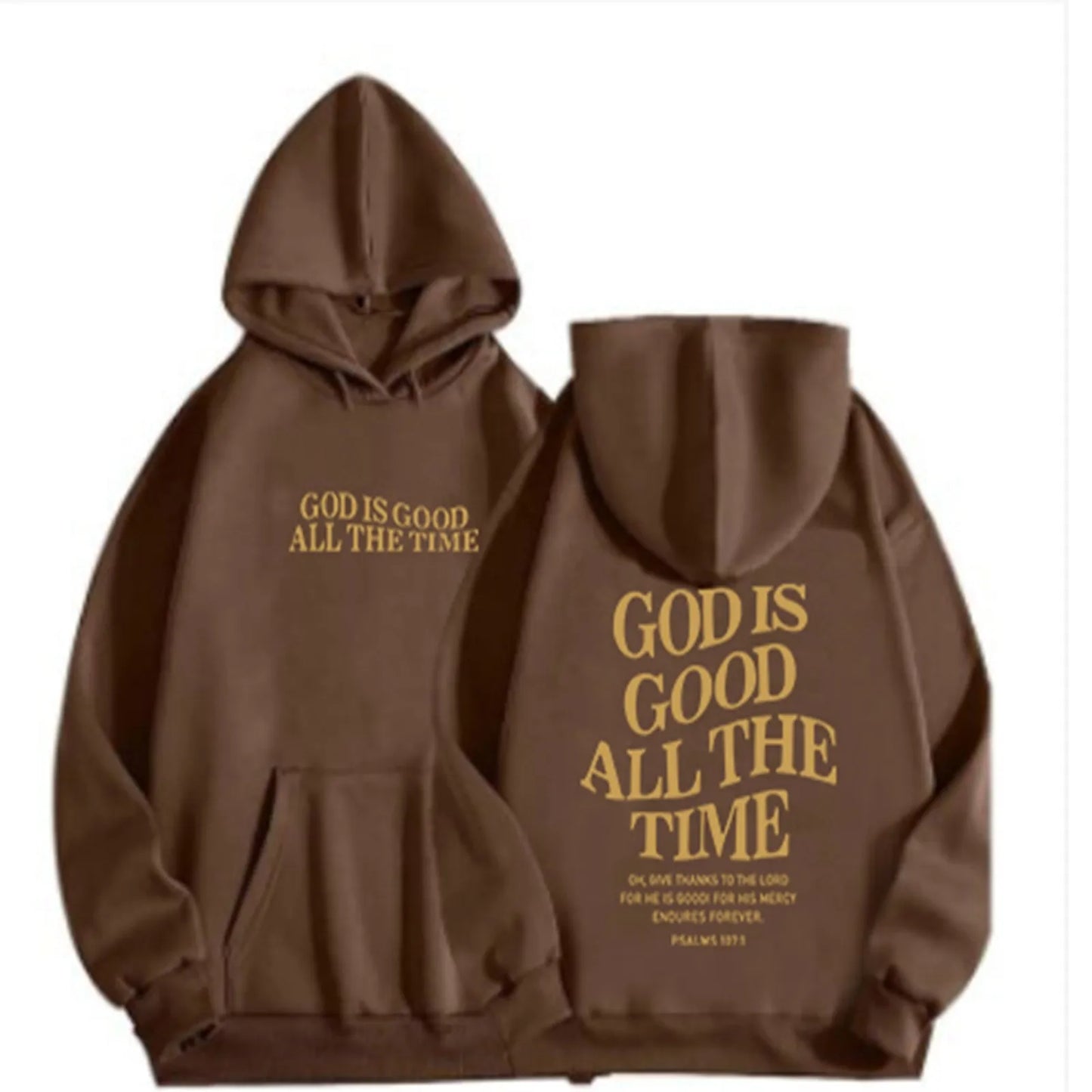 GOD IS GOOD ALL THE TIME Oversized Hoodies Women Casual Sweatshirt Letter Print Long Sleeve Loose Hoodie Fashion Streetwear