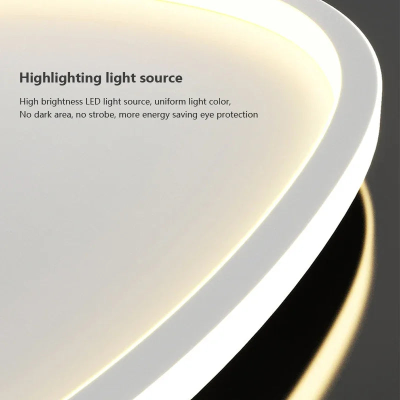 Modern Creative LED Ceiling Lights Nodic Home Indoor Decor Lustres For Bedroom Living Dining Room Celling Lamp Round White Light