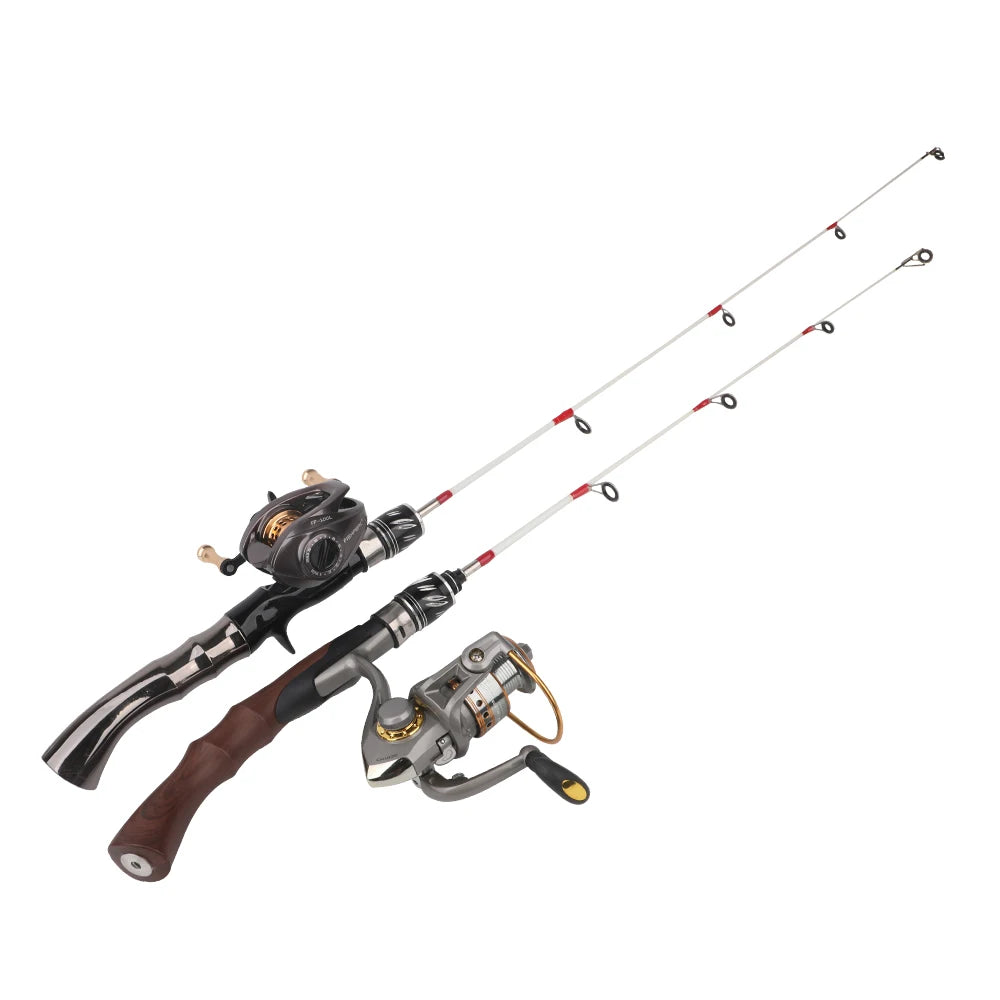 Ice Fishing Rod, Ultralight Winter Shrimp Ice Fishing Pole Portable Fishing Accessories 60cm/23.6in 70cm/27.6in,with out fishing