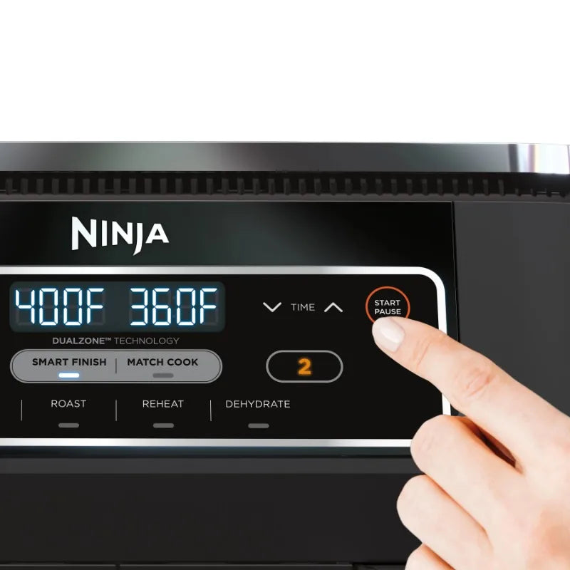 Ninja® Foodi® 4-in-1 8-Quart. 2-Basket Air Fryer with DualZone™ Technology- Air Fry, Roast, and more