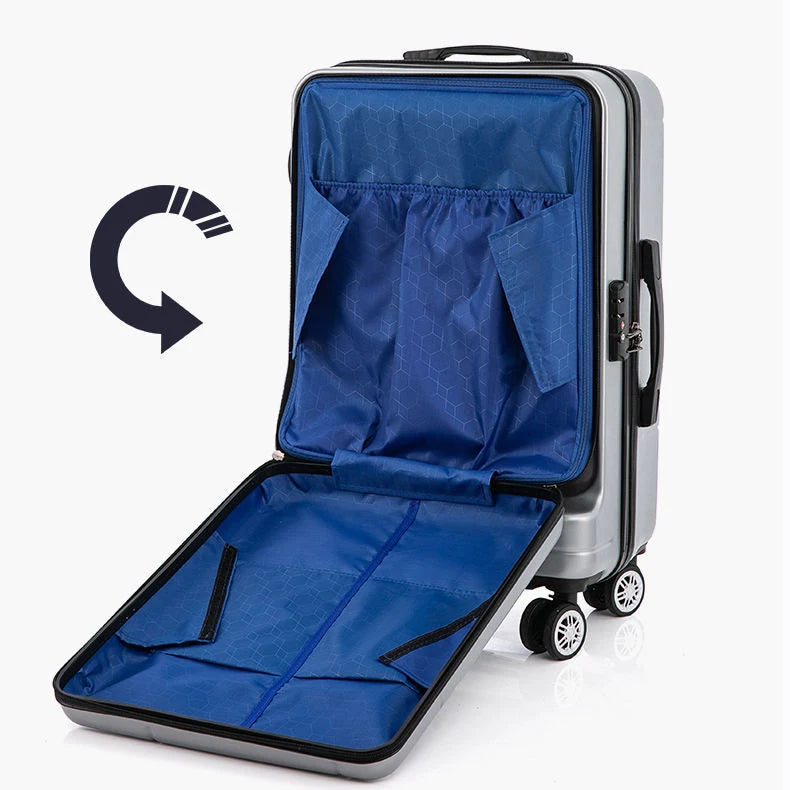 20/24 inch Business travel suitcase With front computer bag trolley luggage case fashion Innovative trolley case rolling luggage