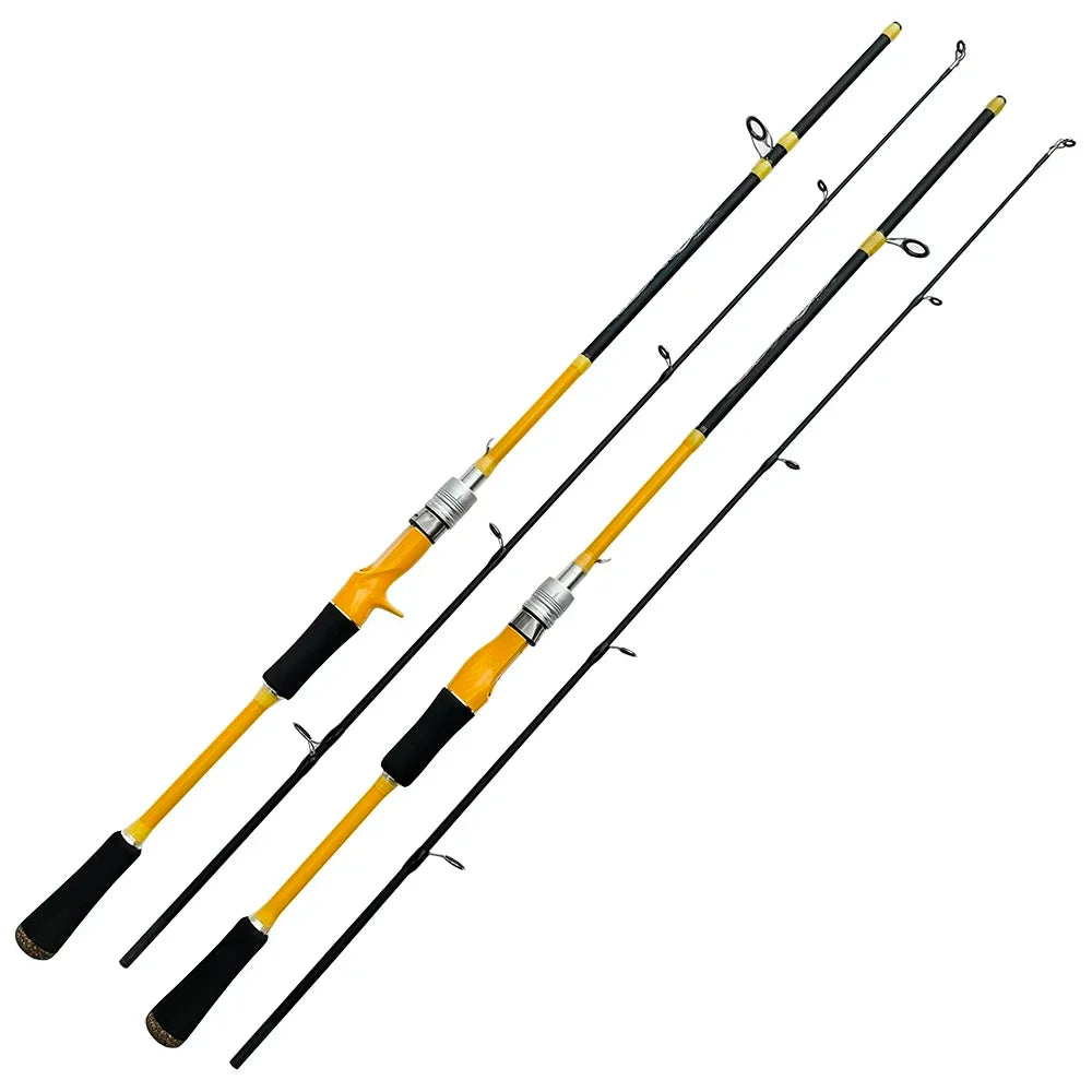 1.65m 1.8m Spinnning Casting Fishing Rod Carbon Fiber Bait 3g-20g River Lake Reservoir Pond ML LURE JIGGING Rods Solid Tip