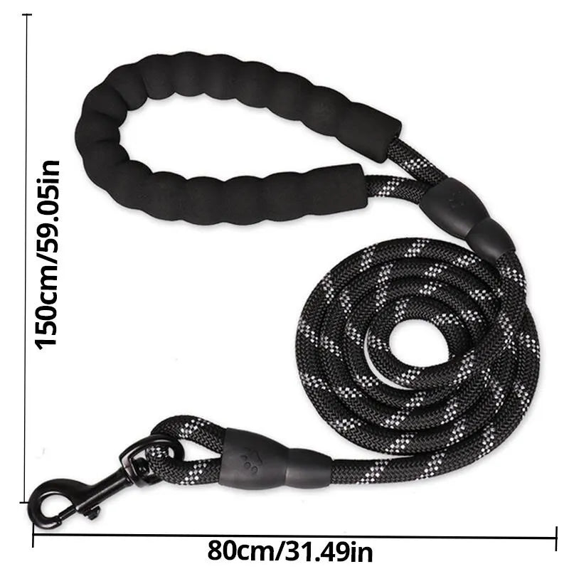 Reflective Dog Belt Pet Reflective Silk Traction Rope Reflective Nylon Suture at Night Dog Walking Rope