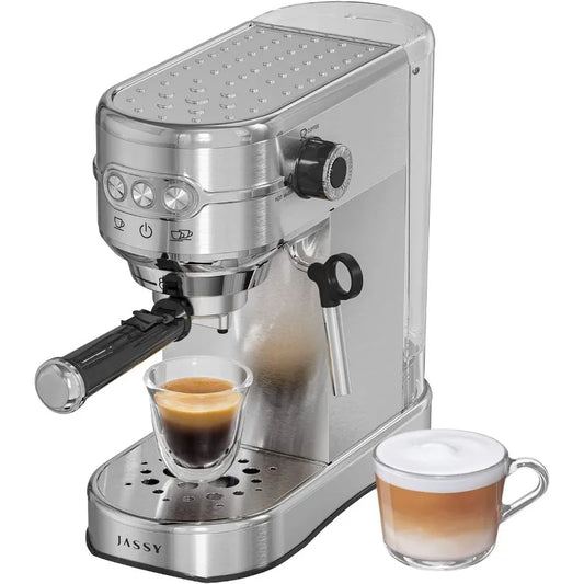 JASSY Espresso Maker 20 Bar Cappuccino Coffee Machine with Milk Steamer for Espresso/Cappuccino/Latte/Mocha for Home Brewing