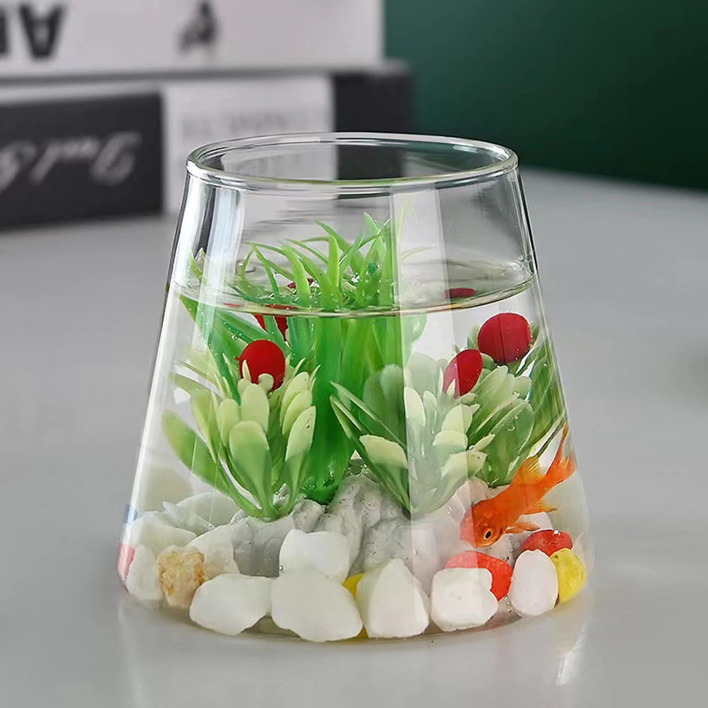 Simple Transparent Glass Flower Pots Home Decorative Hydroponic Bottle Greenery Desktop Plant Vase Soilless Tabletop Ornament