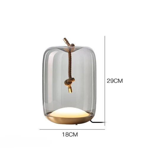 Modern Brokis Knot Glass Table Lamps for Living Room Nordic Led Stand Desk Light Office Bedroom Bedside Lamp Home Decor Fixtures