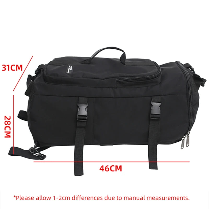 Men Large Travel Shoulder Bag Waterproof Sport Duffle Backpack Outdoor Luggage Pack Trip Bucket Rucksack Function Mochila XA380C