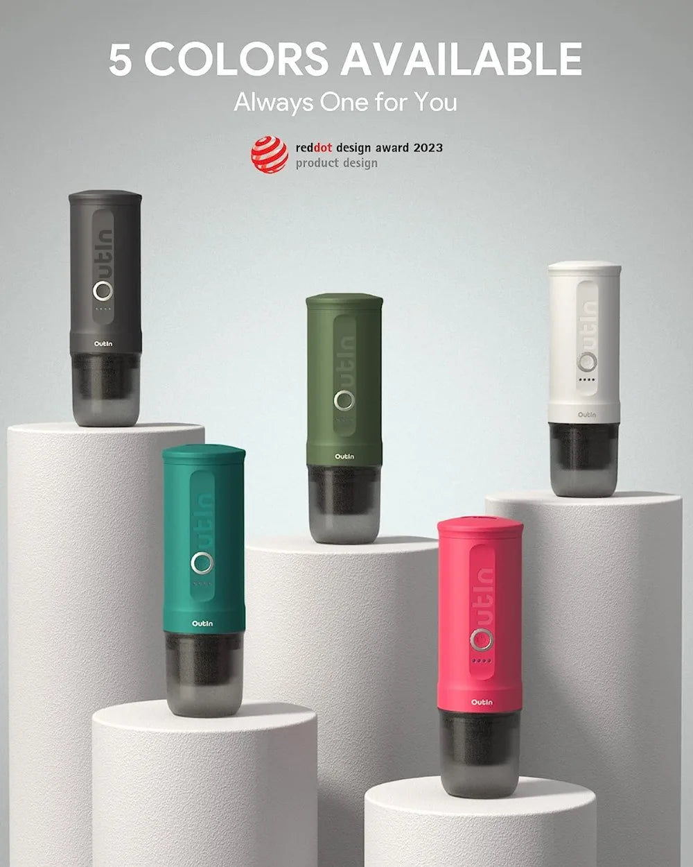 Nano Portable Electric Espresso Machine with 3-4 Min Self-Heating, 20 Bar Mini Small 5V Car Coffee Maker, With NS Capsule