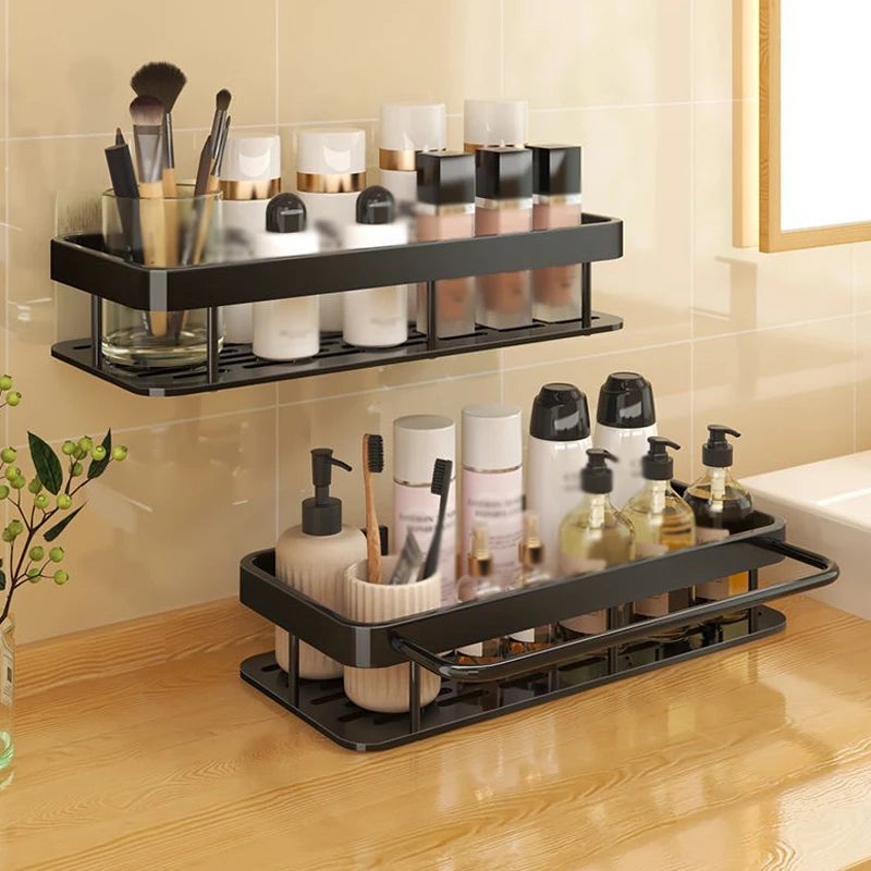 Bathroom Shelves Metal Shower Caddy No-drill Storage Shampoo Holder Toilet Rack Organizer Accessories