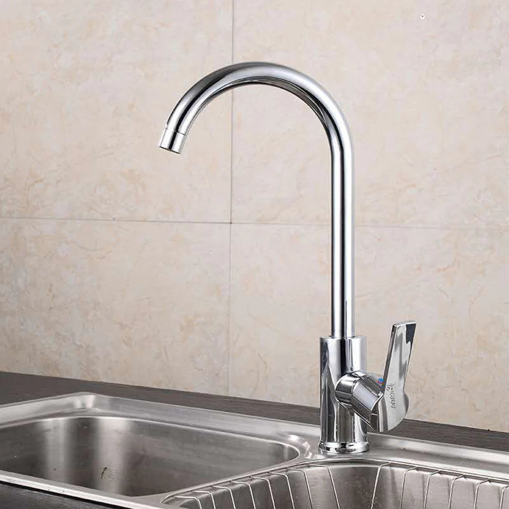 Kitchen Faucet Stainless Steel Water Tap Cold And Hot  Free Rotation Deck Mounted Single Lever Bathroom Kitchen Sink Faucet