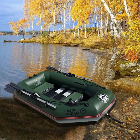 SOLAR MARINE 2 Person Inflatable Touring Kayak for Adults Portable 6.5ft Inflatable Boat Raft Blow up Sport Kayak Canoe