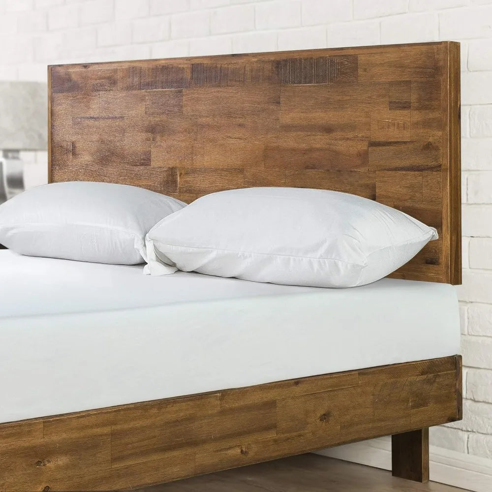 Tricia Wood Platform Bed Frame with Adjustable Headboard / Wood Slat Support with No Box Spring Needed / Easy Assembly