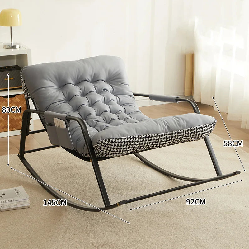 Lazy Sofa Chair Rocking Bedroom Couch Outdoor Recliner Lounge Armchair Nordic Reading Accent Comfy Poltrona Salon Furniture