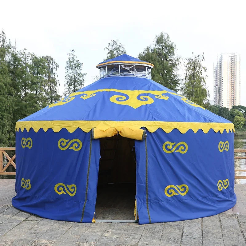 Outdoor Mongolian Yurt Tent Mobile Small House Farmhouse Vacation Resort Tourist Pavilion