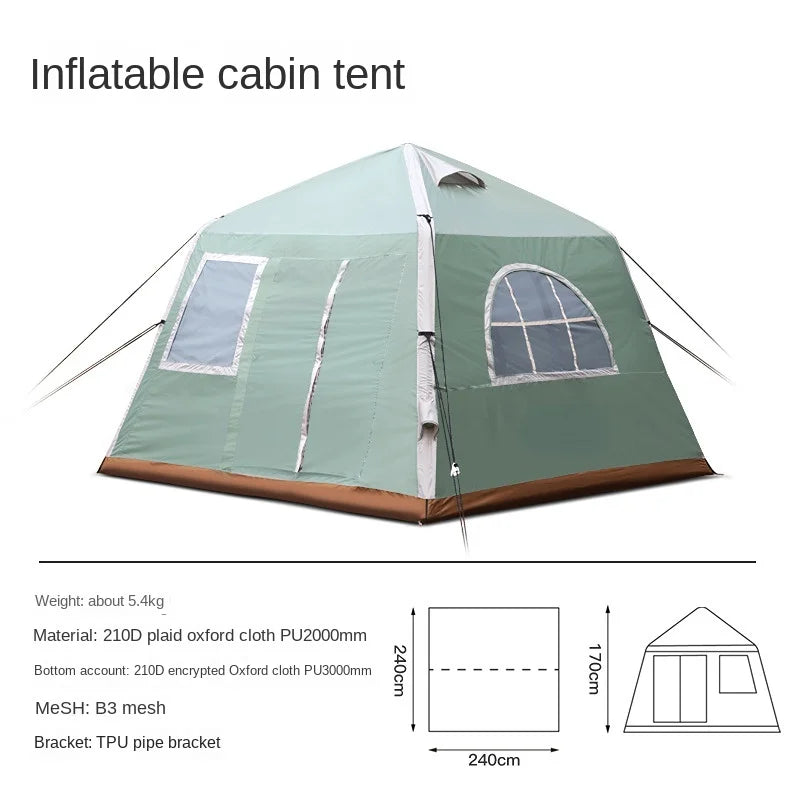 Inflatable Tent For Camping Equipment Outdoor Gadget Roof Top Tent Pop Up Tent Luxury Party Waterproof Light Weight Oxford Cloth