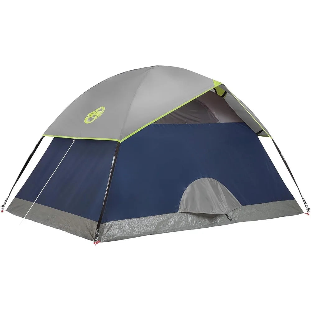 Camping Tent, 2/3/4/6 Person Dome Tent with Snag-Free Poles for Easy Setup in Under 10 Mins, Included Rainfly Blocks Wind & Rain