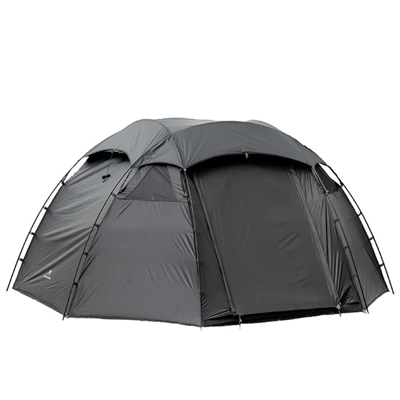 Black Ball Camping Tent Outdoor Luxury Single Layer Tourist 210T Anti-tear Seams Taped Waterproof Windproof Family Hiking Beach