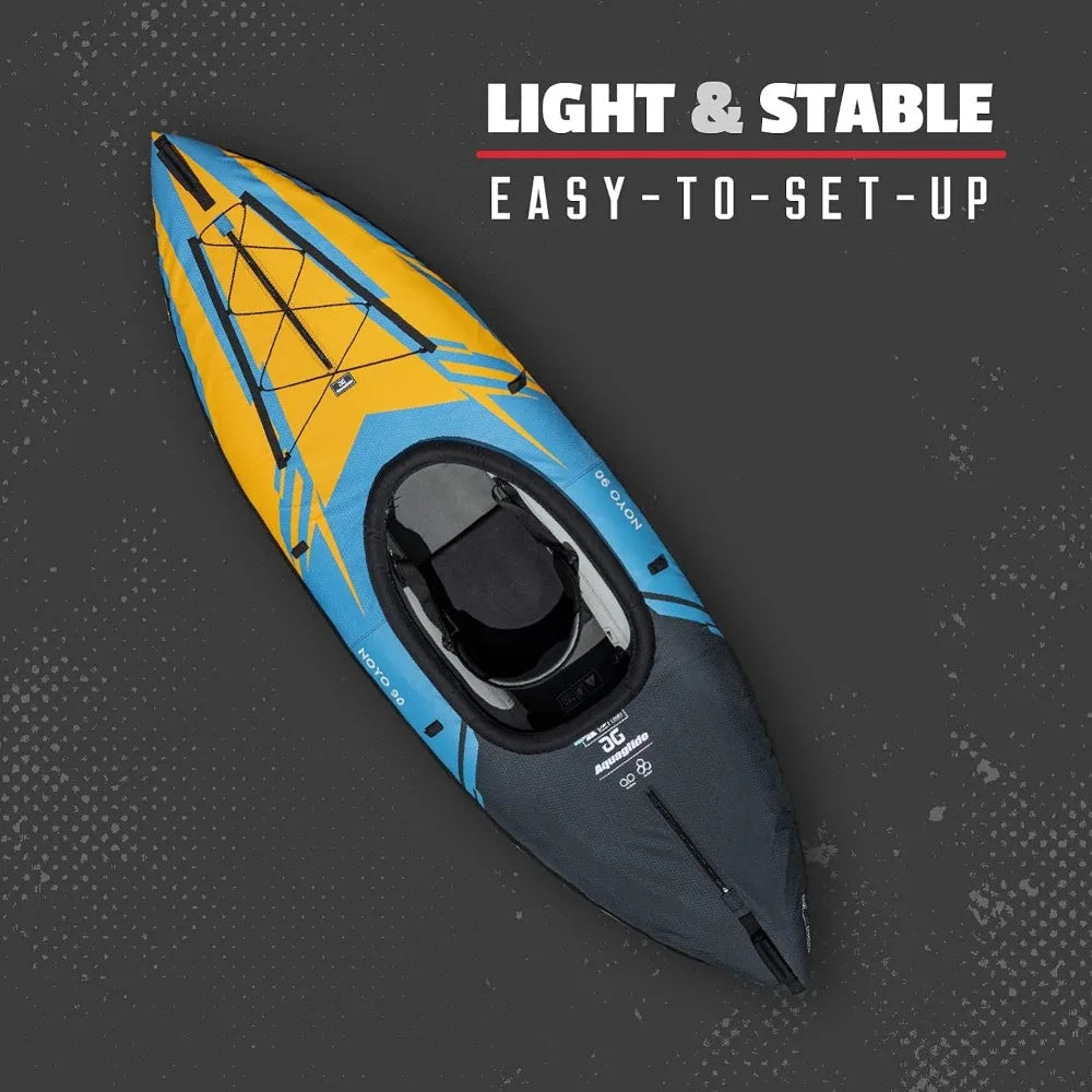 Noyo 90 Inflatable Kayak - 1 Person Touring Kayak with Cover