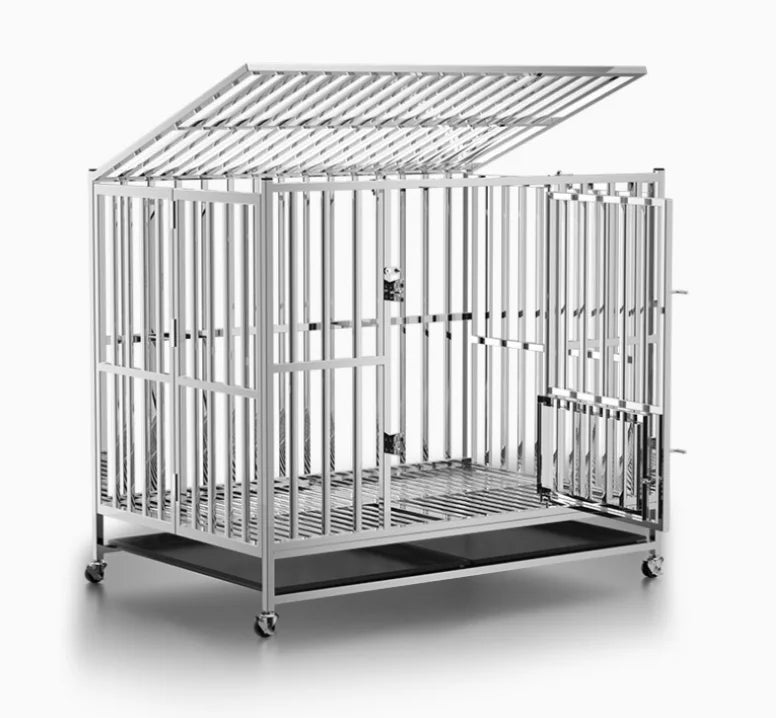 Pet cages dog cage stainless steel commercial dog kennels pet cages carriers houses dog