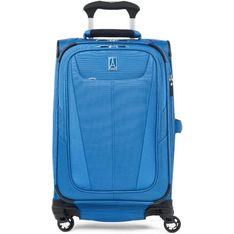 Travelpro Maxlite 5 Softside Expandable Luggage with 4 Spinner Wheels, Lightweight Suitcase, Men and Women, Azure Blue