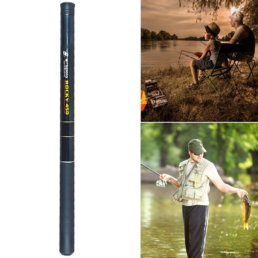 Telescopic Fishing Rod Fishing Rod Fiberglass Fishing Gear Ultralight 2.1/2.4/2.7/3.6M Retractable 40cm for Backpacking Trip