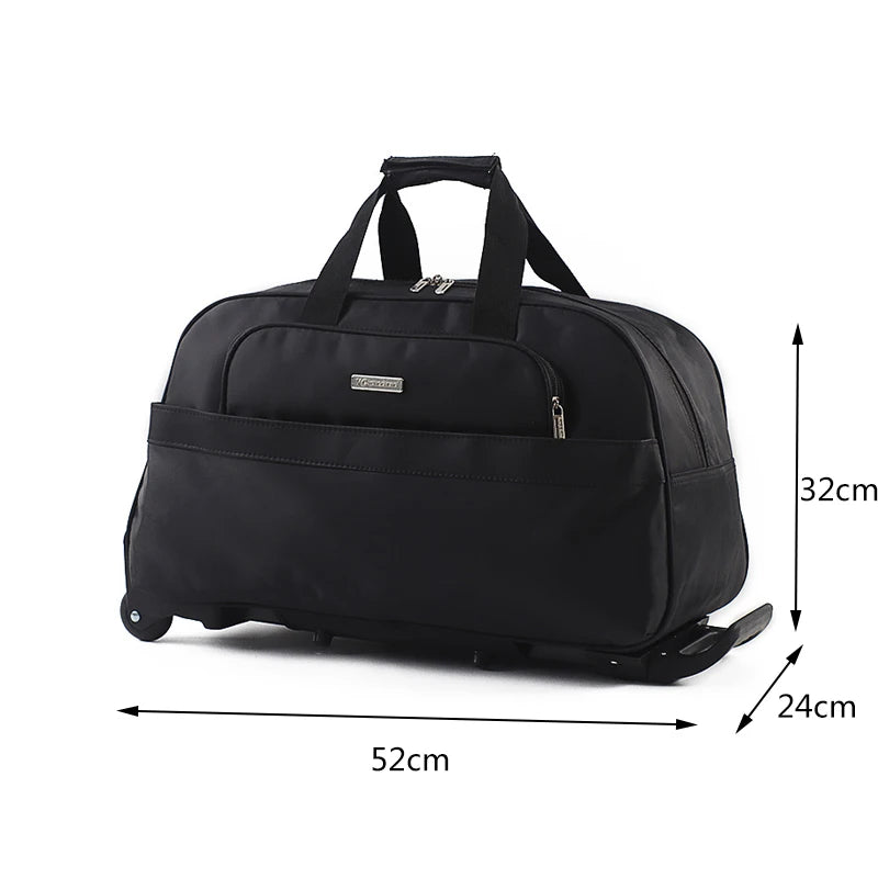 Large Capacity Men Trolley Bag Portable Waterproof Travel Suitcase Women Rolling Luggage With Wheels Carry-On Bags