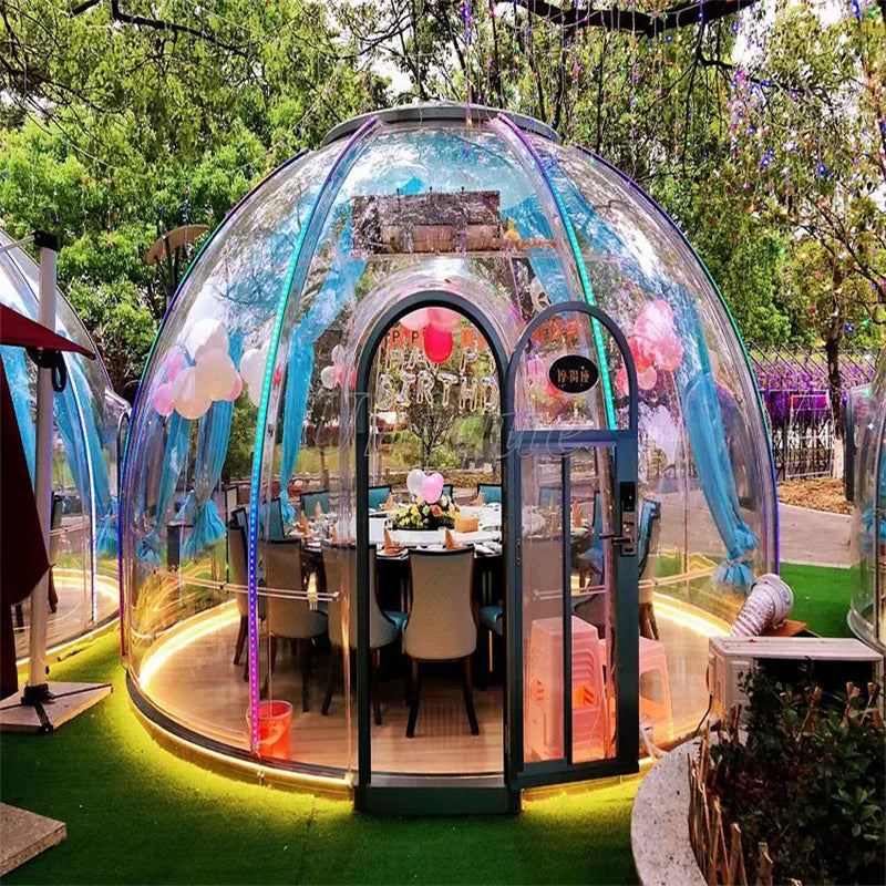 Transparent Dome House, Glamping PC Bubble Tent, Waterproof Hotel Resort