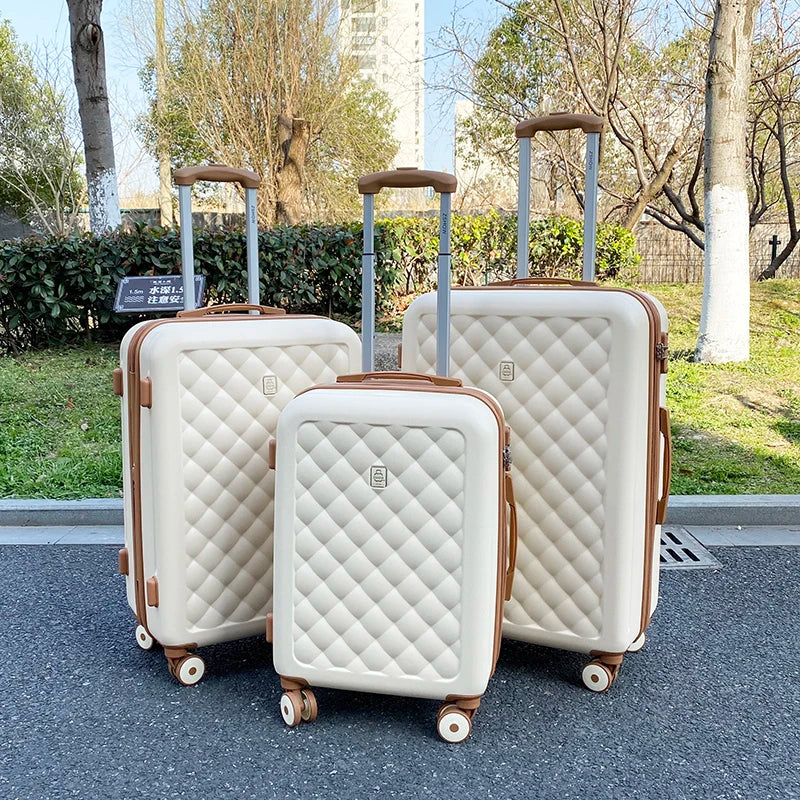 Fashion travel luggage universal wheel ins popular 20/24/26 checked trolley suitcase bag 20-inch boarding password luggage