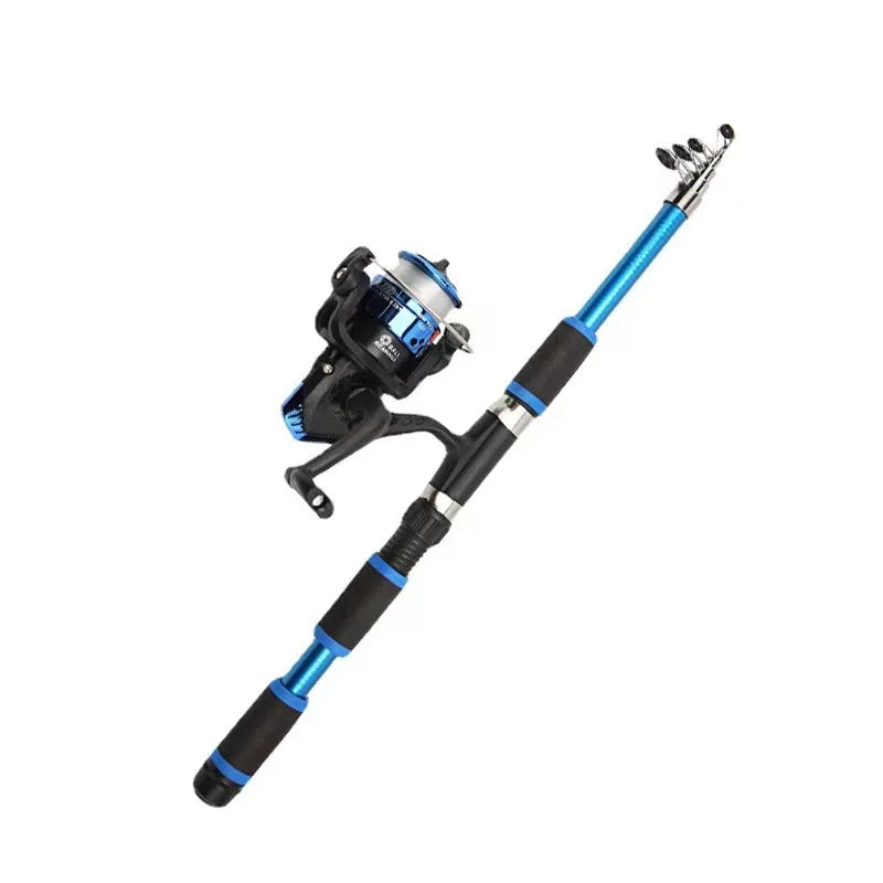 New style Carbon Fiber Telescopic Fishing  Convinent RodHard Spinning Sea Fishing Rod Outdoor Freshwater Saltwater Fishing Pole